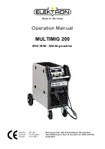 Elektron MULTIMIG 200 Operation Manual preview