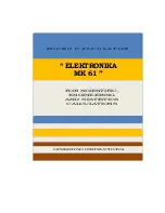 Preview for 1 page of Elektronika MK 61 Operating Instructions Manual