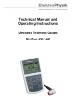 ElektroPhysik MiniTest 430 Technical Manual And Operating Instructions предпросмотр