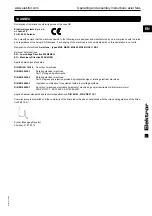 Preview for 11 page of Elektror HAFC Operating And Assembly Instructions Manual