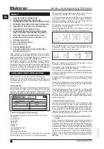 Предварительный просмотр 2 страницы Elektror HRD 2 FU-130 Series Operating And Assembly Instructions Manual