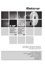 Preview for 1 page of Elektror S-HP 265/18 Operating And Assembly Instructions Manual