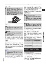 Предварительный просмотр 11 страницы Elektror S-LP 133/62 Operating And Assembly Instructions Manual