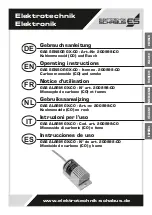 Preview for 1 page of Elektrotechnik Schabus GAS SENSOR GX-CO Operating Instructions Manual