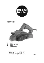 Elem Co-Ligne RE801-G Manual предпросмотр