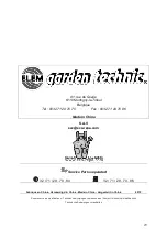 Предварительный просмотр 29 страницы Elem Garden Technic 5411074145699 Original Instructions Manual