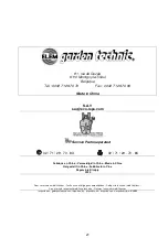 Предварительный просмотр 48 страницы Elem Garden Technic CBE1035 Original Instructions Manual