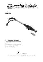 Elem Garden Technic DET1600 Original Instructions Manual preview