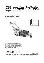 Elem Garden Technic TDTAC58HP5T-CM3R Original Instructions Manual предпросмотр