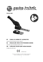 Elem Garden Technic TH3.6V-2IN1 Original Instructions Manual предпросмотр