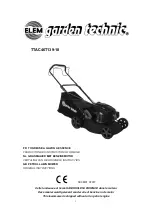 Preview for 1 page of Elem Garden Technic TTAC46T139-18 Original Instructions Manual