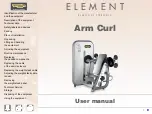 Element arm curl User Manual предпросмотр