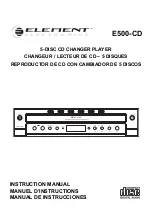 Element E500-CD Instruction Manual предпросмотр