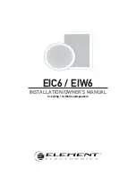 Element EIC6 Installation & Owner'S Manual предпросмотр