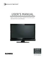 Preview for 1 page of Element ELCHS322 User Manual