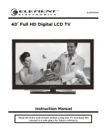 Preview for 1 page of Element ELDFW406 Instruction Manual