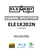 Предварительный просмотр 1 страницы Element ELE1X202N Installation Manual