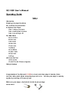 Preview for 1 page of Element GC-1020 User Manual