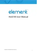 Element He10-W User Manual preview