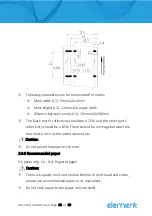 Предварительный просмотр 13 страницы Element RW-337D User Manual