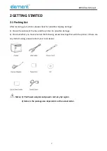 Предварительный просмотр 9 страницы Element RW60 User Manual