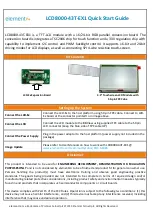 Предварительный просмотр 1 страницы Element14 LCD8000-43T-EX1 Quick Start Manual