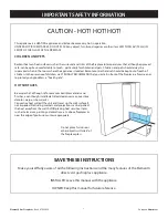 Предварительный просмотр 3 страницы Element4 Lucius 100 Installation, Operation And Owner'S Manual