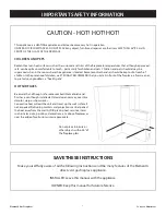 Предварительный просмотр 3 страницы Element4 Lucius 140 C 1/3 Installation, Operation And Owner'S Manual