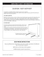 Preview for 3 page of Element4 Modore 240 GSB Installation, Operation And Owner'S Manual