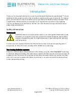 Preview for 3 page of Elemental Machines EA2 User Manual