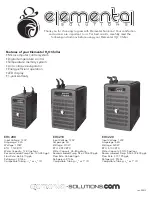 Elemental Solutions EHC200 Quick Start Manual preview