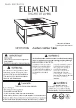 Preview for 1 page of ELEMENTI Aachen OFH101NG Manual