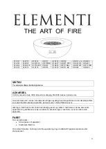 Preview for 3 page of ELEMENTI ART OF FIRE OFG602 Manual