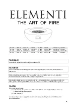 Preview for 41 page of ELEMENTI ART OF FIRE OFG602 Manual