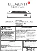 Предварительный просмотр 21 страницы ELEMENTI CAPETOWN OFG410LP Owner'S Manual