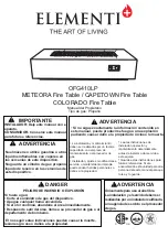 Предварительный просмотр 41 страницы ELEMENTI CAPETOWN OFG410LP Owner'S Manual