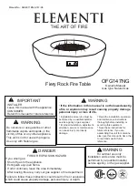 ELEMENTI Fiery Rock OFG147NG Owner'S Manual preview