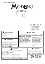 ELEMENTI Modeno Lava OFG602LP Owner'S Manual preview