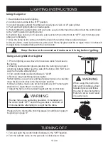 Предварительный просмотр 13 страницы ELEMENTI Montreal OFG221LP Owner'S Manual