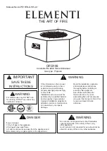 Preview for 1 page of ELEMENTI OFG105 Owner'S Manual