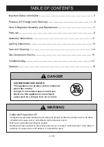 Предварительный просмотр 2 страницы ELEMENTI OFG105 Owner'S Manual