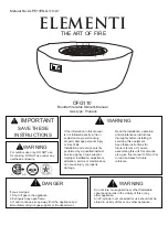 ELEMENTI OFG110 Owner'S Manual предпросмотр