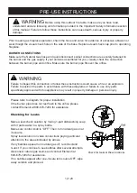 Предварительный просмотр 12 страницы ELEMENTI OFG110NG Owner'S Manual