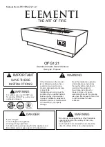 ELEMENTI OFG121 Owner'S Manual предпросмотр