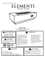 ELEMENTI OFG139 Owner'S Manual предпросмотр