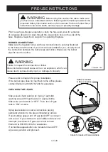 Предварительный просмотр 12 страницы ELEMENTI OFG145LP Owner'S Manual