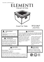 ELEMENTI OFG154LP Owner'S Manual предпросмотр