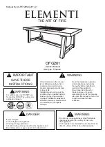 ELEMENTI OFG201 Owner'S Manual предпросмотр