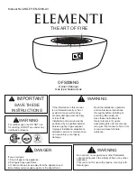 Preview for 1 page of ELEMENTI OFS006NG Owner'S Manual