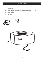 Предварительный просмотр 7 страницы ELEMENTI OFS304NG Owner'S Manual